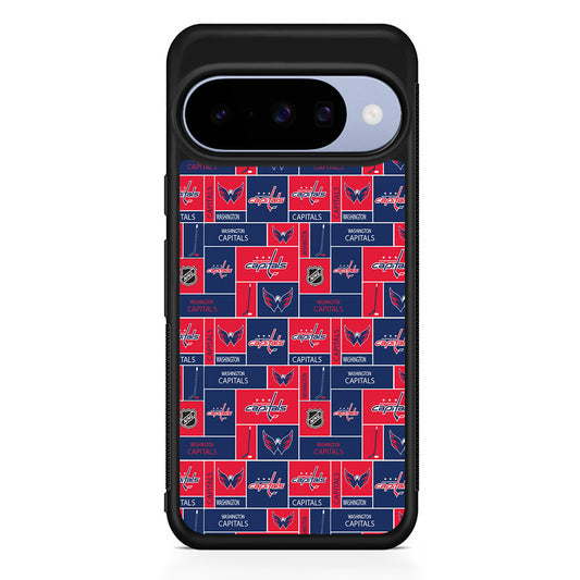 NHL Washington Capitals Pattern Google Pixel 10 Case | Google Pixel 10 Rubber Protective Case