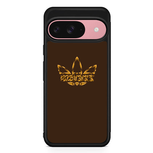 Adidas Royal Gold Chocolate Google Pixel 9 Case | Google Pixel 9 Protective Rubber Case