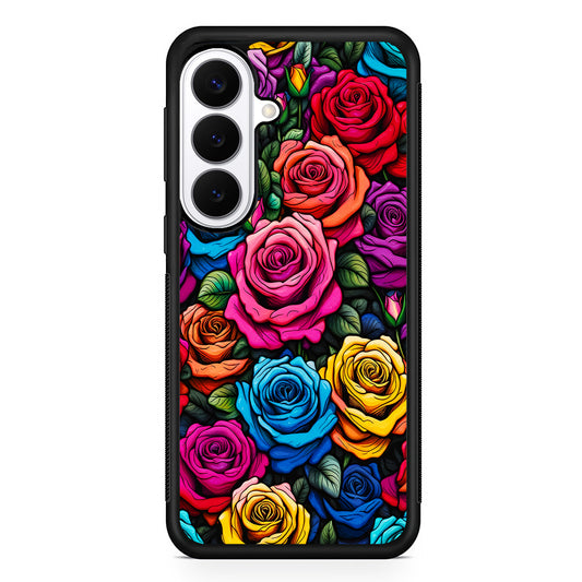 Colourful Roses Flowers Aesthetic Samsung Galaxy S26 Plus Case | Slim Protective Cover for Samsung Galaxy S26 Plus