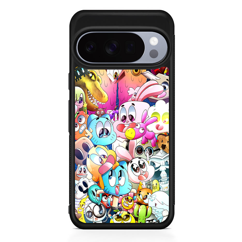 The Amazing World Of Gumball Google Pixel 10 Pro Case | Google Pixel 10 Rubber Protective Case