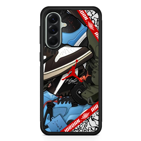 Air Jordan Flight Attention Samsung Galaxy A56 Case | Samsung Galaxy A56 Rubber Protective Case