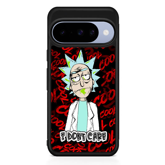 Dr Rick I Don't Care Google Pixel 10 Case | Google Pixel 10 Rubber Protective Case