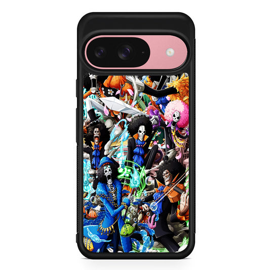 One Piece Brook Aesthetic Google Pixel 9 Case | Google Pixel 9 Protective Rubber Case