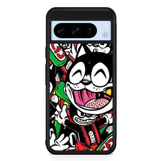 Kitty Club Party Google Pixel 8 Pro Case | Slim Rubber Case for Google Pixel 8 Pro