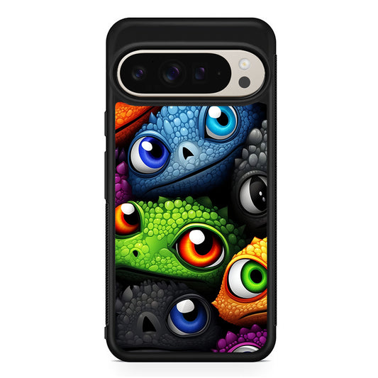 Reptile Eye Cartoon Google Pixel 9 Pro Case | Slim Protective Cover