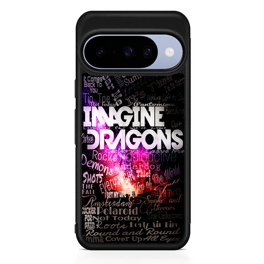 Imagine Dragons Lettering Art Google Pixel 10 Case | Google Pixel 10 Rubber Protective Case