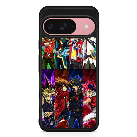 Yu-Gi-Oh All Main Character Google Pixel 9 Case | Google Pixel 9 Protective Rubber Case