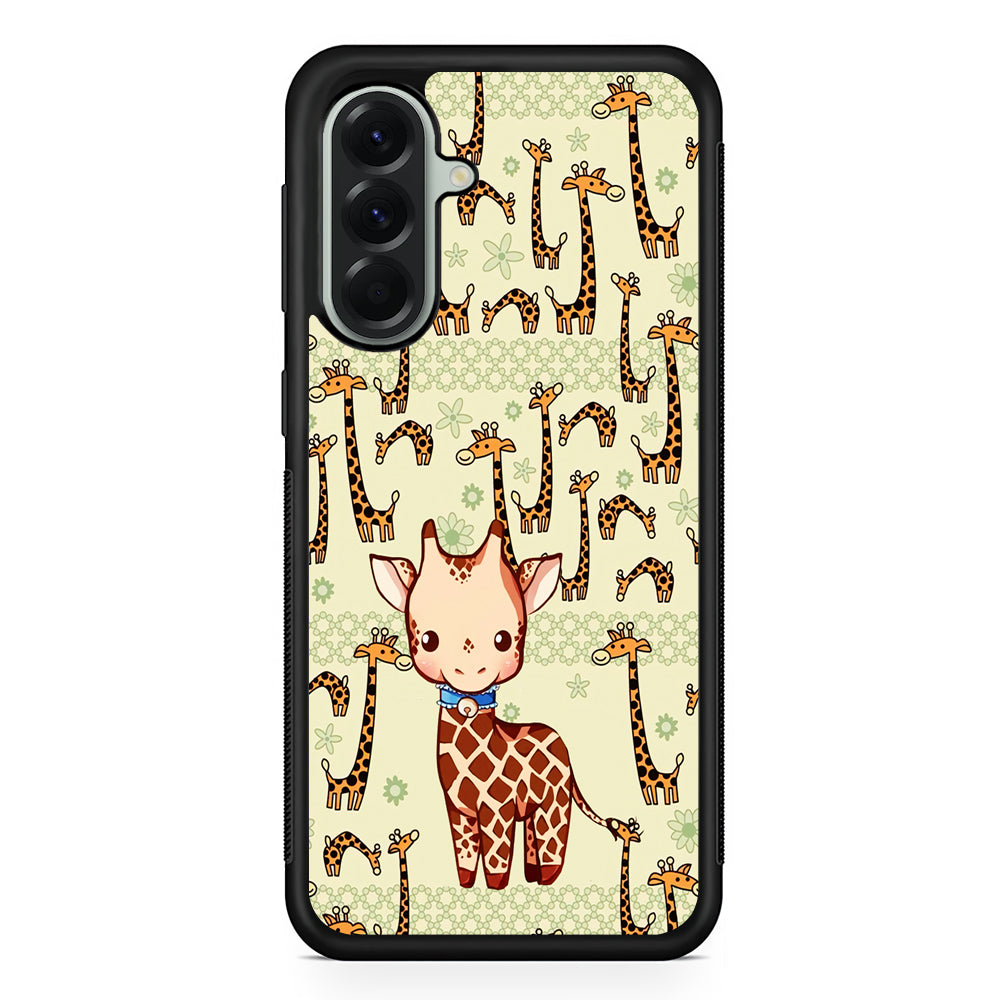 Baby Giraffe Adventure Ground Samsung Galaxy A56 Case | Samsung Galaxy A56 Protective Rubber Case