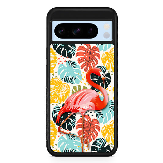 Flamingo Stand in Beauty Google Pixel 8 Pro Case | Slim Rubber Case for Google Pixel 8 Pro