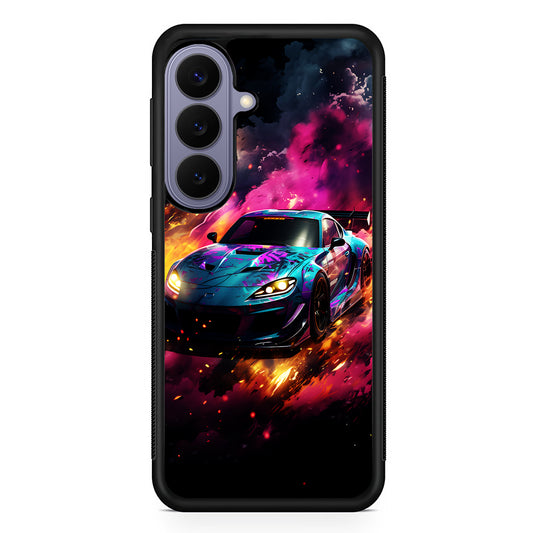 Car City Drift Smoke Samsung Galaxy S26 Case | Durable Rubber Case for Samsung Galaxy S26