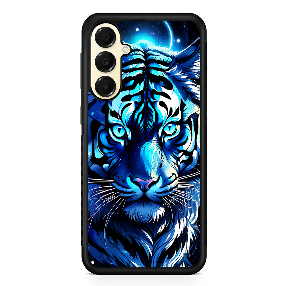 Blue Tiger Head Samsung Galaxy A16 Case | Slim Rubber Samsung Galaxy A16 Case