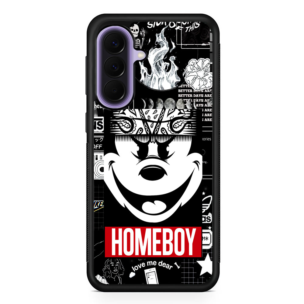 Mickey Mouse Homeboy Samsung Galaxy A57 Case | Slim Samsung Galaxy A57 Rubber Case