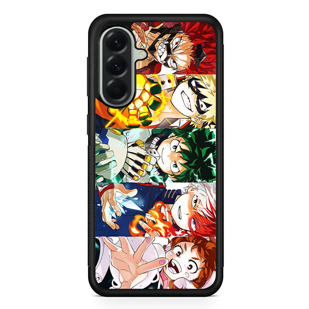 My Hero Academia Main Characters Samsung Galaxy A56 Case | Samsung Galaxy A56 Protective Rubber Case