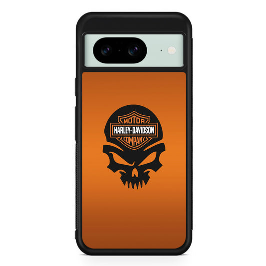 Harley Davidson Skull Silhouette Google Pixel 8 Case | Slim Rubber Case for Google Pixel 8