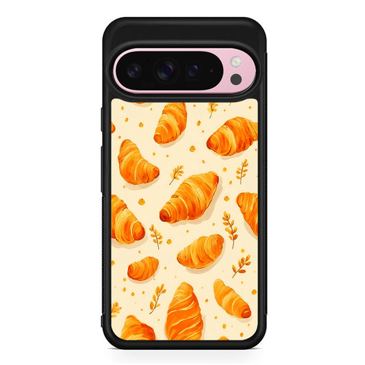 Croissant Dessert Pattern Google Pixel 9 Pro XL Case | Protective Cover