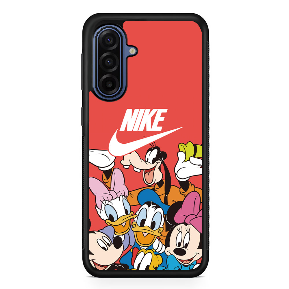 Nike Mickey Family Samsung Galaxy A17 Case | Samsung Galaxy A17 Protective Rubber Case