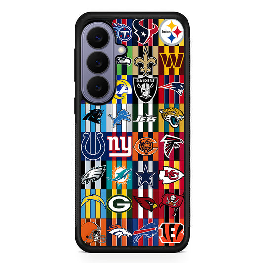All NFL Football Logo Samsung Galaxy S26 Case | Durable Rubber Case for Samsung Galaxy S26