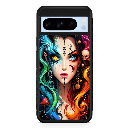 Horned Witch Girl Anime Art Google Pixel 8 Pro Case | Slim Rubber Case for Google Pixel 8 Pro