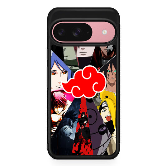 Naruto Akatsuki Clan Member Google Pixel 9 Case | Google Pixel 9 Protective Rubber Case