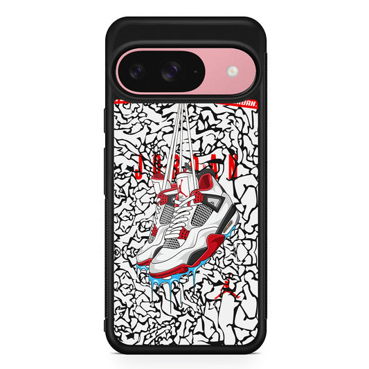 Air Jordan Passing The Challenge Google Pixel 9 Case | Google Pixel 9 Protective Rubber Case