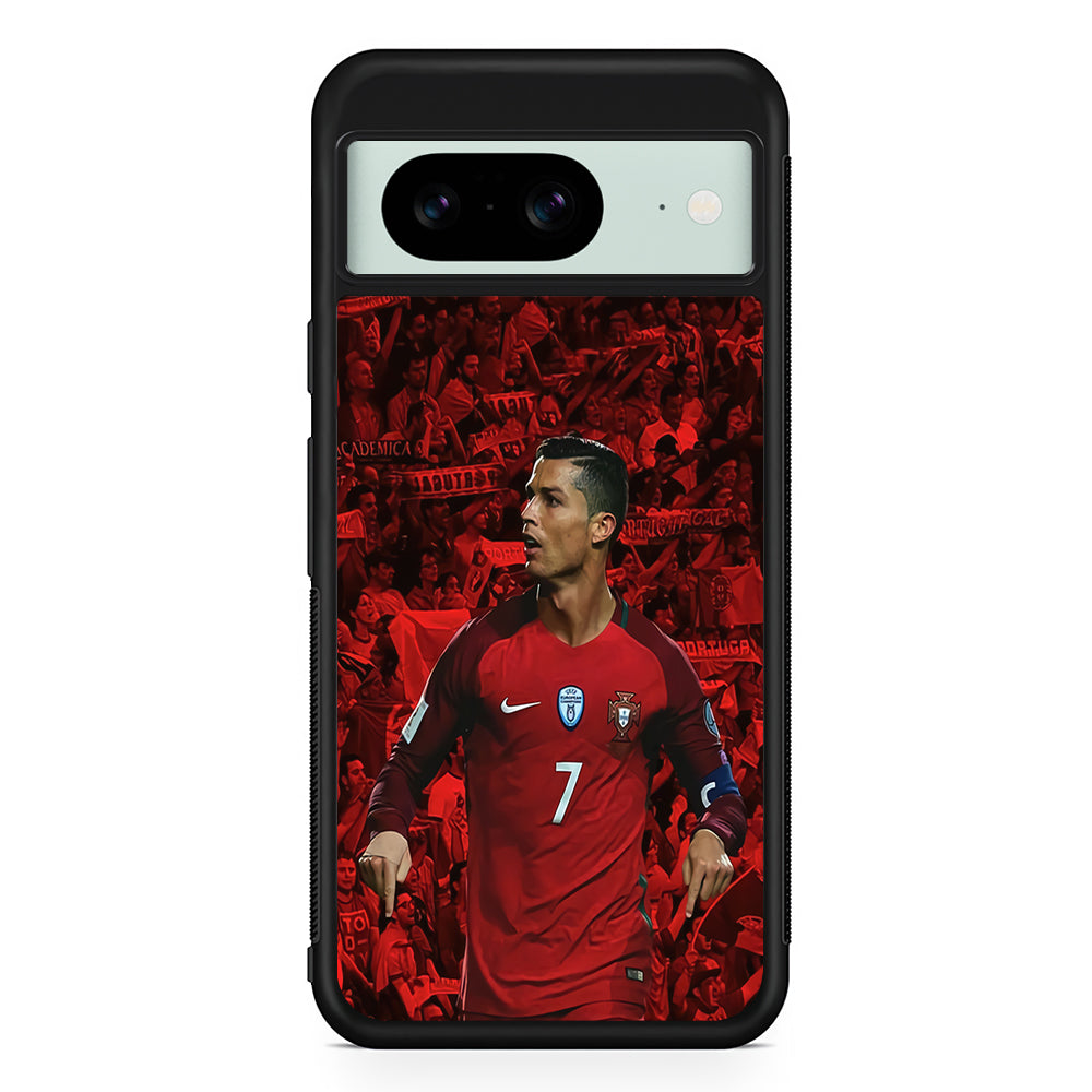 Cristiano Ronaldo Portugal Google Pixel 8 Case | Durable Protective Cover for Google Pixel 8
