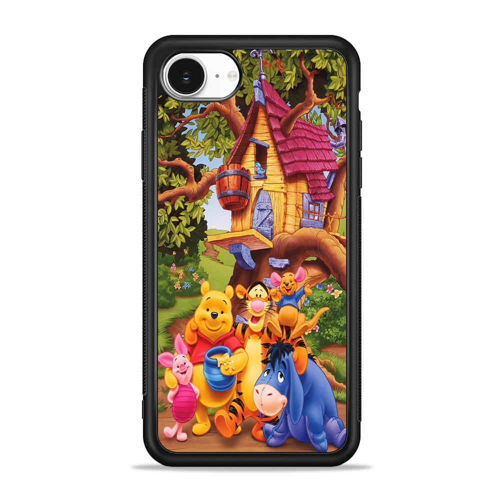 Winnie The Pooh Family Character iPhone 16e Case | Protective Phone Cover