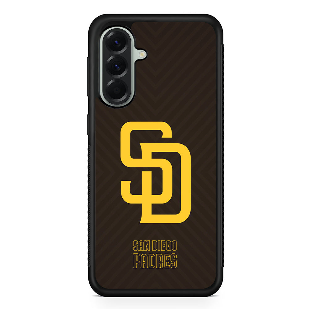 MLB San Diego Padres Team Samsung Galaxy A56 Case | Samsung Galaxy A56 Protective Rubber Case