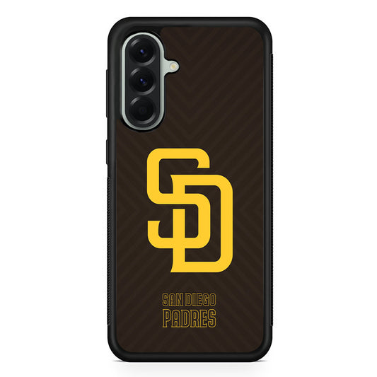 MLB San Diego Padres Team Samsung Galaxy A56 Case | Samsung Galaxy A56 Protective Rubber Case
