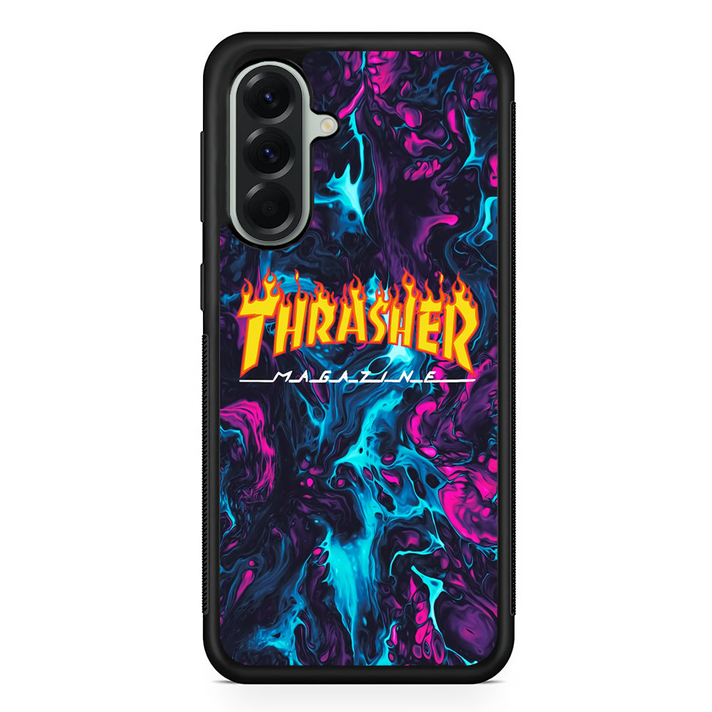 Thrasher Purple Liquid Samsung Galaxy A56 Case | Durable Samsung Galaxy A56 Cover