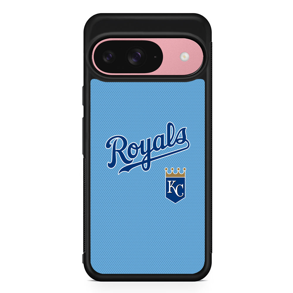 MLB Kansas City Royals Logo Google Pixel 9 Case | Google Pixel 9 Protective Rubber Case