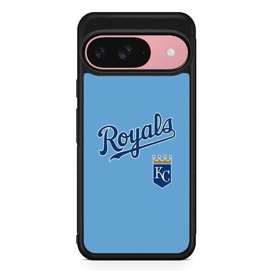MLB Kansas City Royals Logo Google Pixel 9 Case | Google Pixel 9 Protective Rubber Case