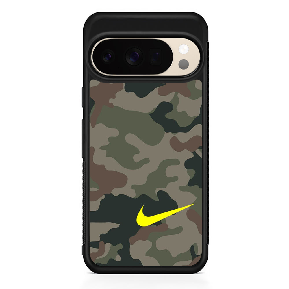 Nike Camo Yellow Alert Google Pixel 10 Pro XL Case | Durable Google Pixel 10 Pro XL Cover