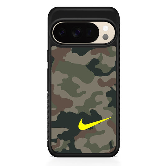Nike Camo Yellow Alert Google Pixel 10 Pro XL Case | Durable Google Pixel 10 Pro XL Cover