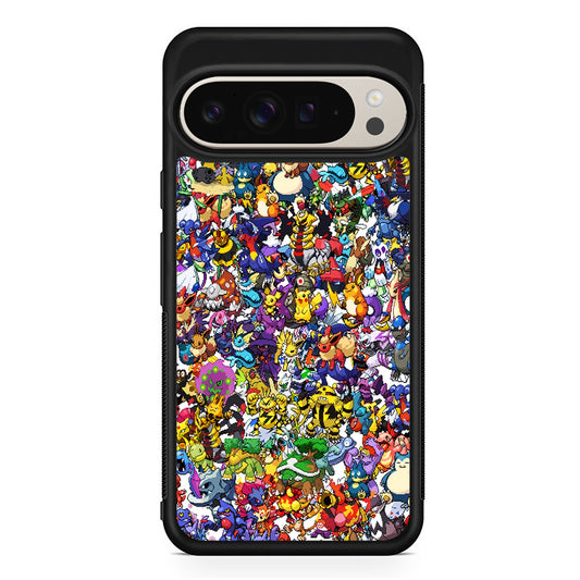 Pokemon All Characters Google Pixel 9 Pro Case | Slim Protective Cover