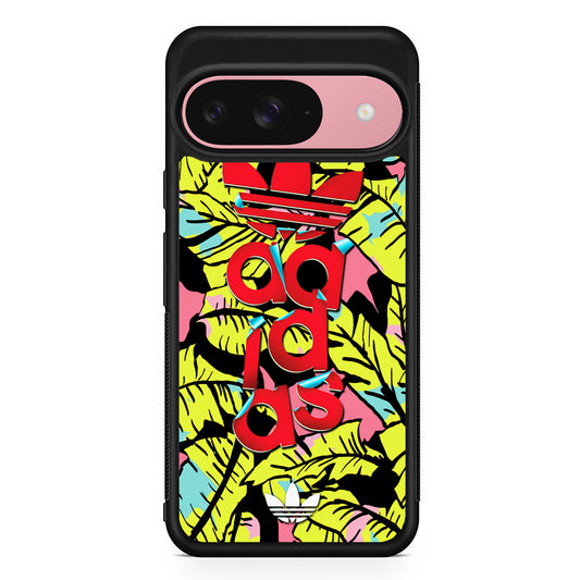 Adidas Nature Banner Google Pixel 9 Case | Google Pixel 9 Protective Rubber Case