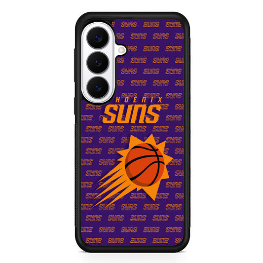 NBA Phoenix Suns Pattern Samsung Galaxy S26 Plus Case | Slim Protective Cover for Samsung Galaxy S26 Plus