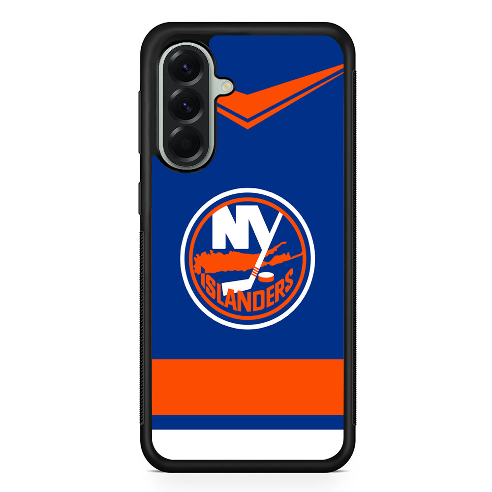 NHL New York Islanders Jersey Samsung Galaxy A56 Case | Samsung Galaxy A56 Protective Rubber Case