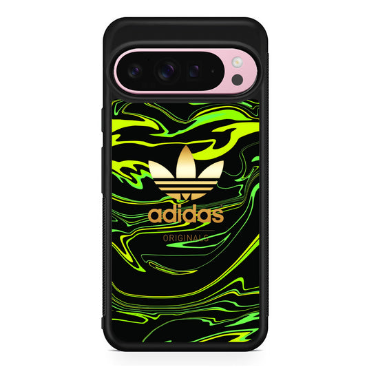 Adidas Green Moss Line Google Pixel 9 Pro XL Case | Protective Cover