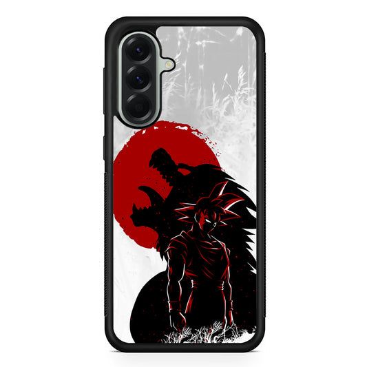 Dragon Ball Goku Red Moon Samsung Galaxy A56 Case | Samsung Galaxy A56 Protective Rubber Case