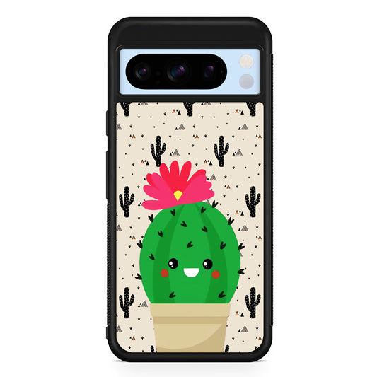 Cactus Tiny Pot Google Pixel 8 Pro Case | Slim Rubber Case for Google Pixel 8 Pro