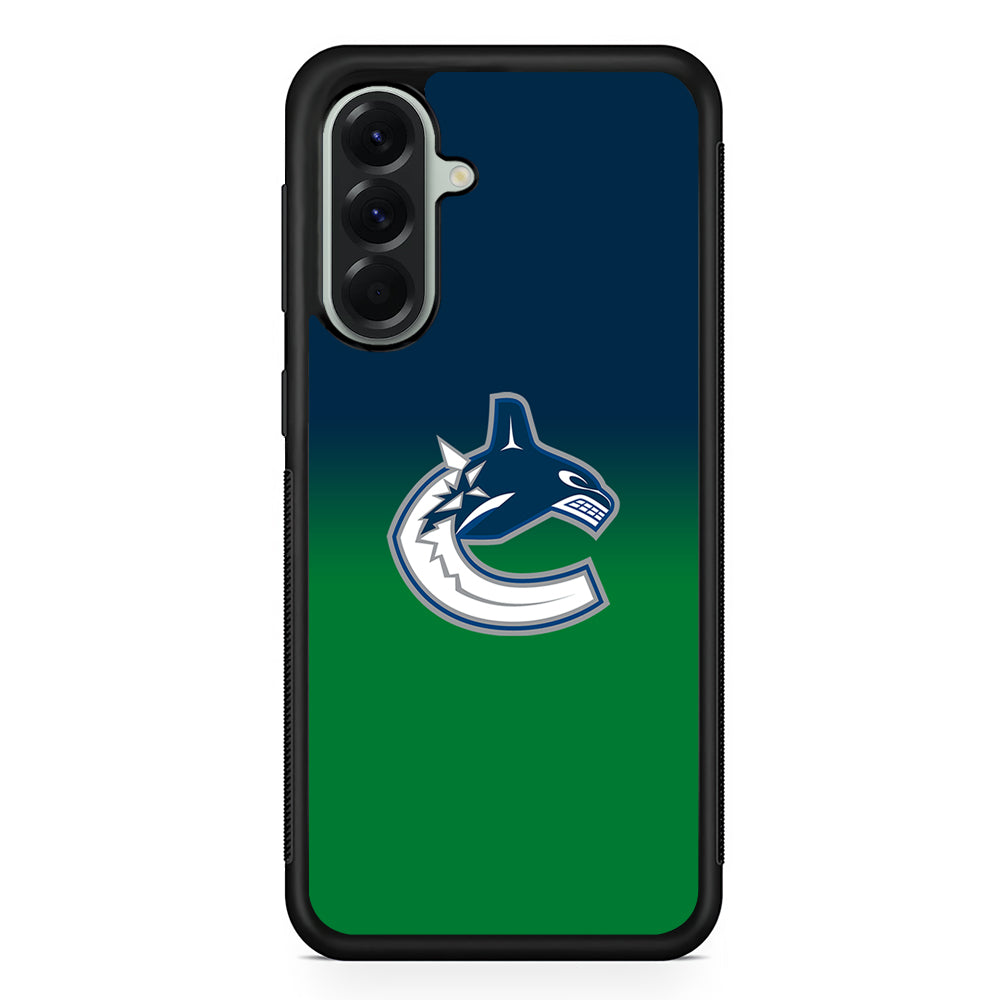 NHL Vancouver Canucks Gradation Samsung Galaxy A56 Case | Samsung Galaxy A56 Protective Rubber Case
