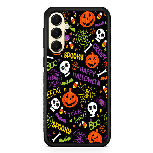 Happy Halloween Spooky Samsung Galaxy A16 Case | Slim Rubber Samsung Galaxy A16 Case