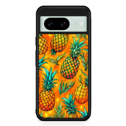 Pineapple Tropical Fruits Google Pixel 8 Case | Durable Protective Cover for Google Pixel 8