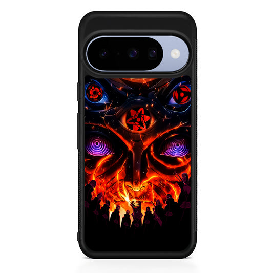 Naruto Akatsuki Clan Eyes Google Pixel 10 Case | Google Pixel 10 Rubber Protective Case