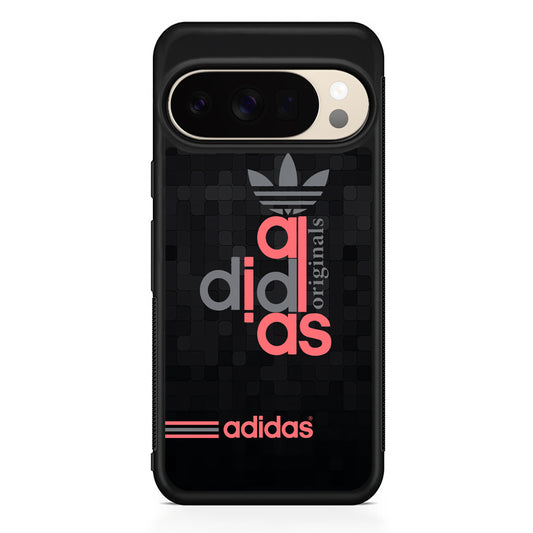 Adidas Original All Black Google Pixel 10 Pro XL Case | Slim Google Pixel 10 Pro XL Protective Case
