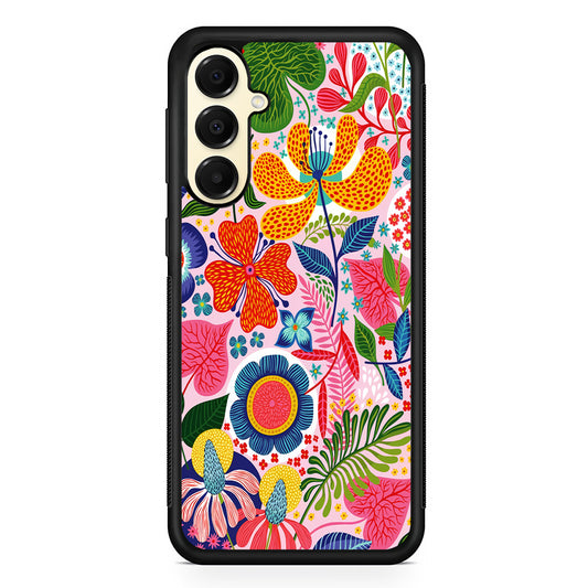 Exotic Floral Aesthetic Samsung Galaxy A16 Case | Slim Rubber Samsung Galaxy A16 Case