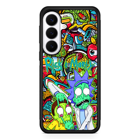 Rick and Morty Melt in Doodle Samsung Galaxy S26 Plus Case | Slim Protective Cover for Samsung Galaxy S26 Plus