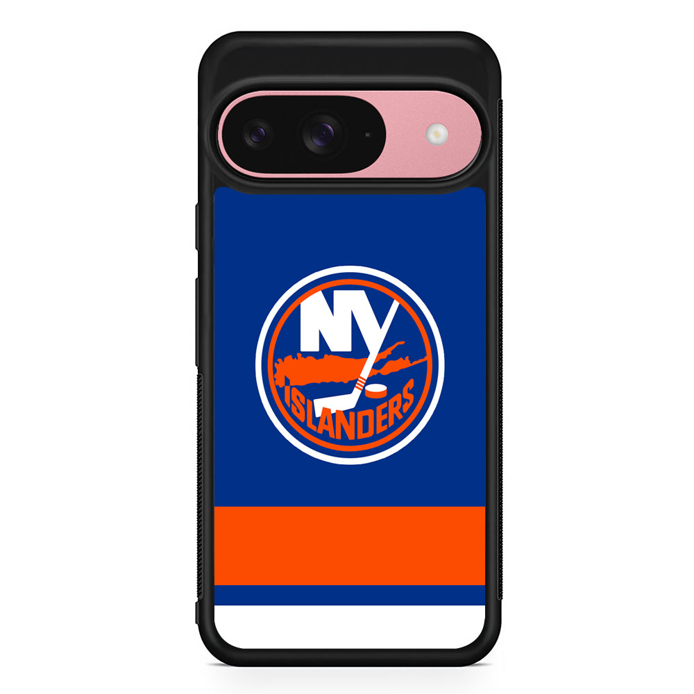 NHL New York Islanders Jersey Google Pixel 9 Case | Google Pixel 9 Protective Rubber Case