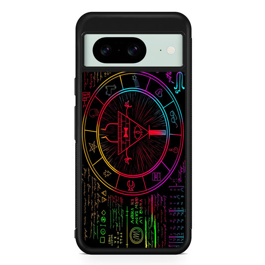 Gravity Falls Bill Cipher Colorful Google Pixel 8 Case | Durable Protective Cover for Google Pixel 8