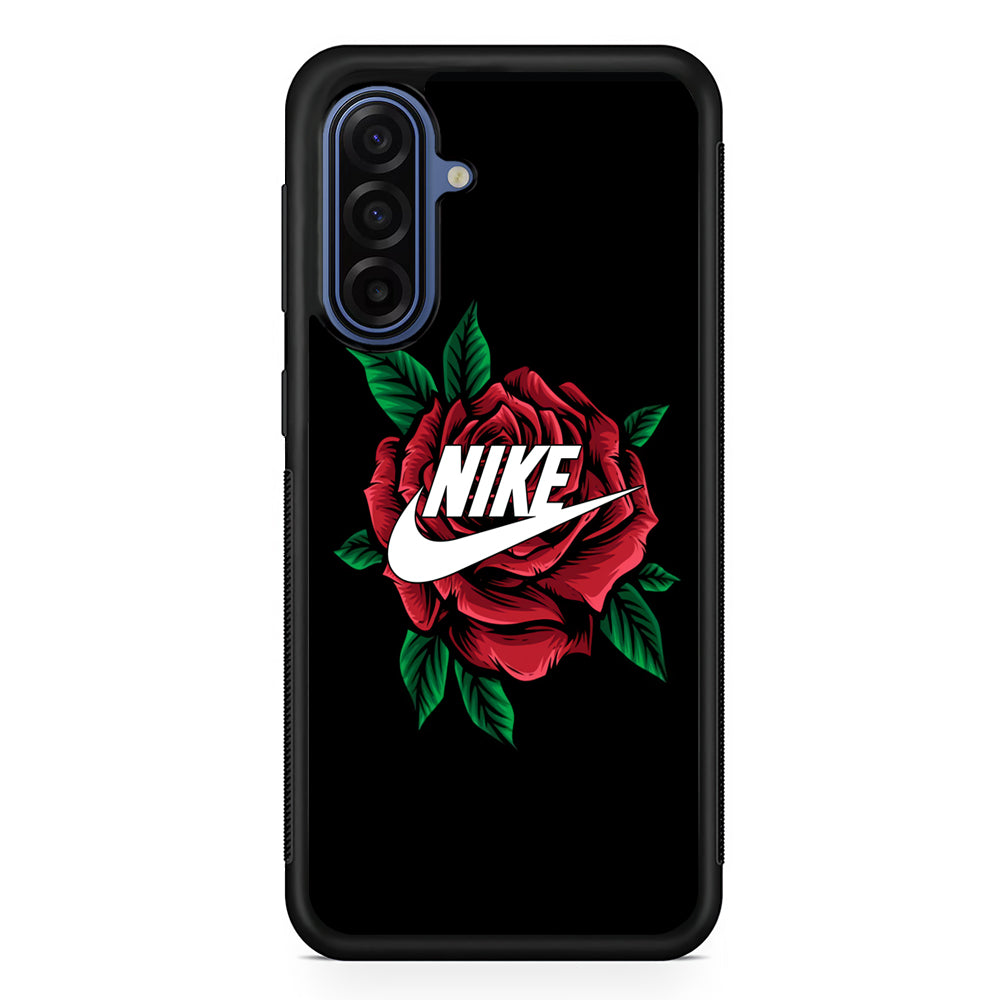 Nike Rose Flowers Samsung Galaxy A17 Case | Samsung Galaxy A17 Protective Rubber Case